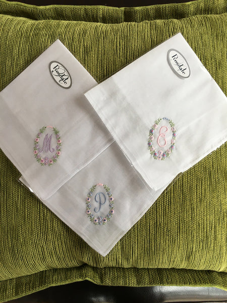 Initialed ladies deals handkerchiefs