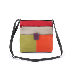 MULTI COLOREDHANDBAG - ORANGE