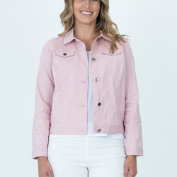DENIM JACKET  - PINK