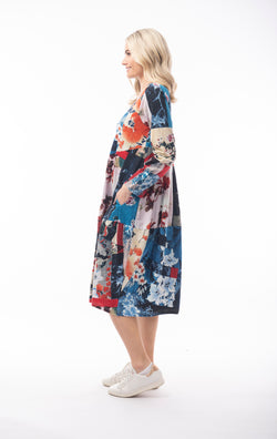 BUBBLE DRESS  - PINK FLORAL