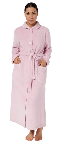 LADIES MARLON MOCK QUILTED BUTTON THROUGH DRESSING GOWN ROBE UK SIZES 8/10  | eBay