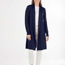 EDGE TO EDGE CARDIGAN - NAVY
