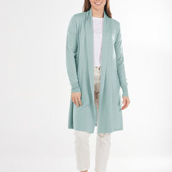 EDGE TO EDGE CARDIGAN - SAGE