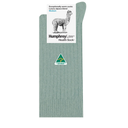 ALPACA WOOL BLEND HEALTH SOCK - LICHEN