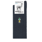 ALPACA WOOL BLEND HEALTH SOCK - CHARCOAL