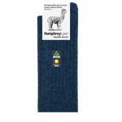 ALPACA WOOL BLEND HEALTH SOCK - DENIM