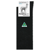 77% PERUVIAN BABY ALPACA HEALTH SOCK - BLACK