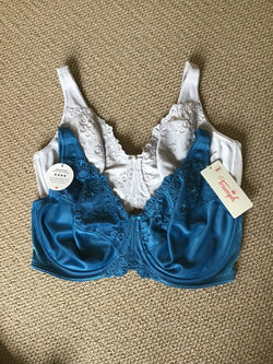 EMBROIDERED MINIZER TWIN PACK - TURQUOISE