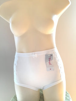 COTTON LACE FULL FIGURE MAXI - WHITE