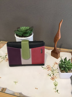 MULTI COLORED WALLET - RED/BLACK