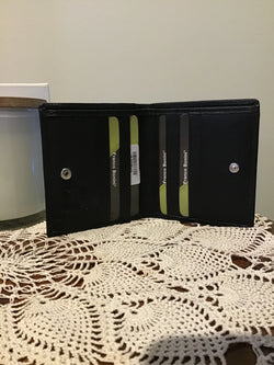 LEATHER WALLET - BLACK
