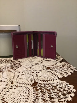 MULTI COLORED WALLET - PURPLE