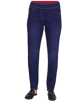 CONTROL TOP DENIM PANT  - DENIM