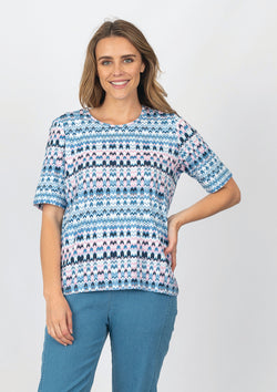 SH/SLEEVE TOP - MULTI
