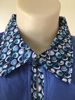 PRINTED COLLAR POLO SHIRT - WHITE