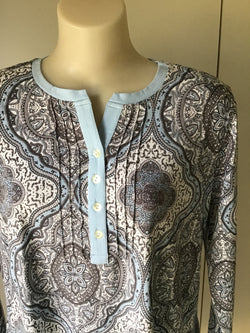 COTTON INTERLOCK NIGHTY - BLUE