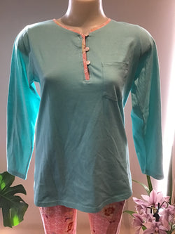 COTTON INTERLOCK PYJAMA - BRIGHT FLORAL