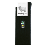 95% FINE WOOL MERINO  SOCK - BLACK