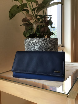 MULTI COLORED WALLET - BLUE