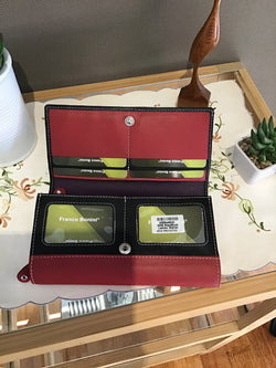 MULTI COLORED WALLET - BLACK/RED