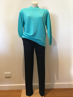 STRETCH TWILL PETITE  - TEAL