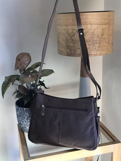 LEATHER HANDBAG - STONE