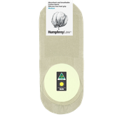 COTTON BLEND INVISIBLE SOCK - BONE