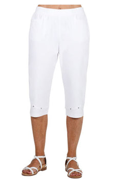 SUPER STRETCH CAPRI PANT - WHITE