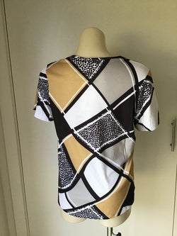 ABSTRACT PRINT TOP  - DIJON