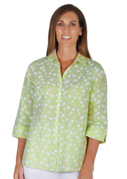 SPOT SHIRT 3/4 SLEEVE - SAGE
