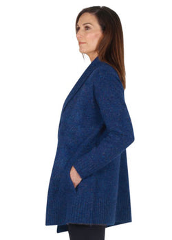 SHAWL COLLAR CARDIGAN - NAVY