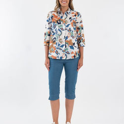 3/4 SLEEVE SHIRT - MULTI