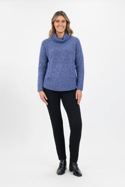 COWLNECK JUMPER - WISTERIA