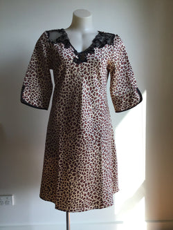 RAPTURE BRUSHED BACK NIGHTY - LEOPARD