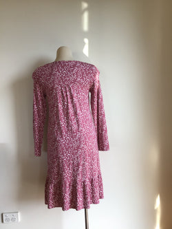 INNOCENCE ROUND NECK SHORT NIGHTY - HIBISCUS