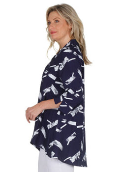 MANHATTAN PRINT SHIRT - PACIFIC