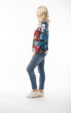 CONTEMPORARY PRINT TOP  - PRINT