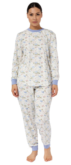 VINTAGE PRINT PYJAMA - BLUE FLORAL