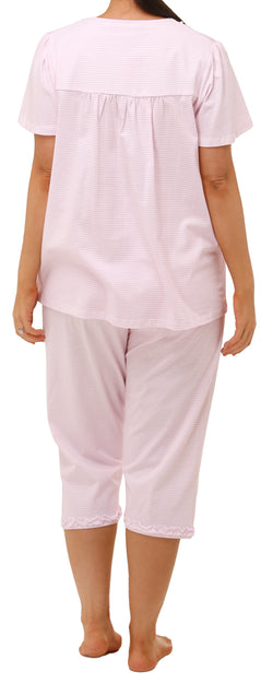STRIPE PJS - PINK/WHITE