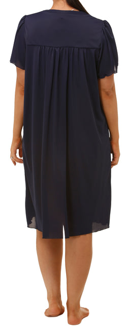 FINE JERSEY NIGHTIE  - NAVY