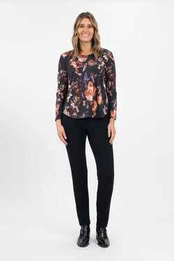 ROUND NECK TUNIC  - MULTI