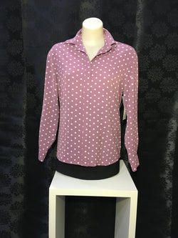 SPOT L/SLV BLOUSE - PINK
