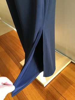 PALAZZO PANT SPLIT - NAVY