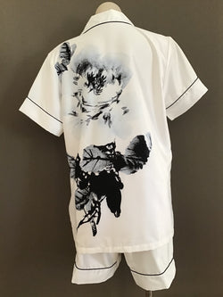 PARIS SHORT PJ - WHITE/BLACK
