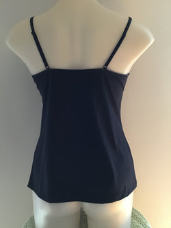 MICRO & LACE CAMI - BLACK