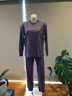 STRIPE SKI PYJAMA - NAVY