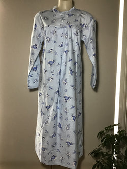 FLANNELETTE NIGHTIE - BLUE