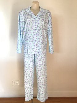 INTERLOCK PJS - AQUA FLORAL