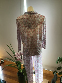 BUTTON UP PYJAMAS - PINK