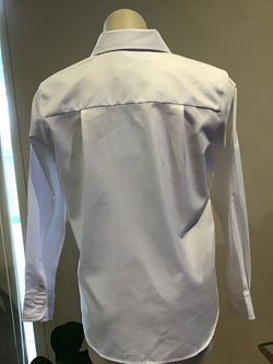 100% COTTON L/SLV BLOUSE - WHITE